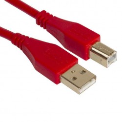 UDG Cable USB 2.0 AB recto (Rojo - 1m) UDG Cable USB 2.0 AB recto (Rojo - 1m)