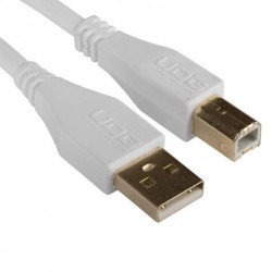 UDG Cable USB 2.0 AB recto (Blanco - 1m) UDG Cable USB 2.0 AB recto (Blanco - 1m)