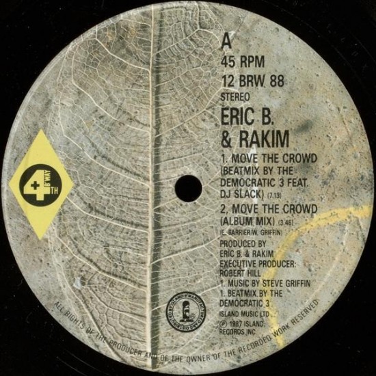 Eric B. & Rakim ‎- Move The Crowd (12") 