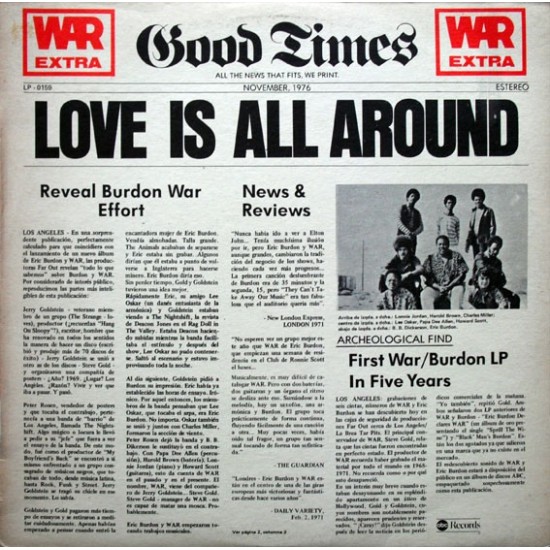 War Featuring Eric Burdon - Love Is All Around (LP) War Featuring Eric Burdon - Love Is All Around (LP)