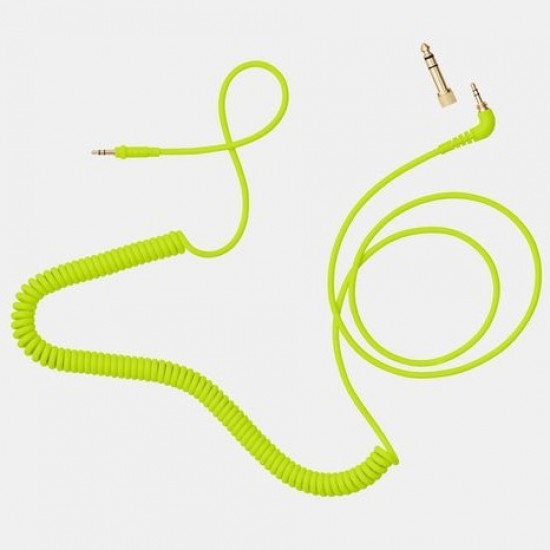 Cable Aiaiai C18 Coiled Neon + Adaptador