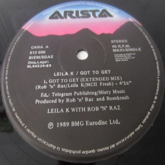 Leila K With Rob 'N' Raz ‎- Got To Get (12")