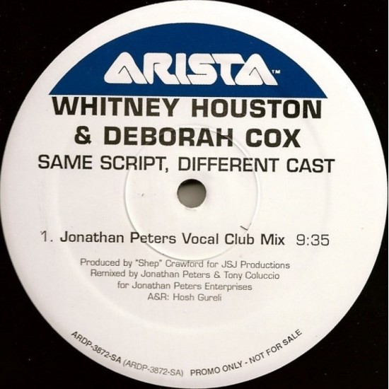 Whitney Houston & Deborah Cox "Same Script, Different Cast" (2x12" - Promo)