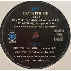 Joy - Cry With Me (12") Joy - Cry With Me (12")