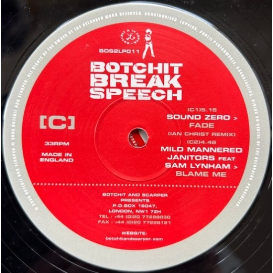 Botchit Breakspeech (2x12") Botchit Breakspeech (2x12")