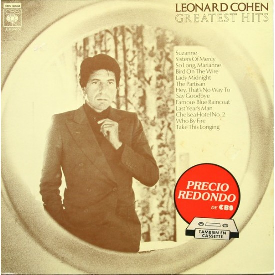 Leonard Cohen - Greatest Hits (LP - Compilation) Leonard Cohen - Greatest Hits (LP - Compilation)