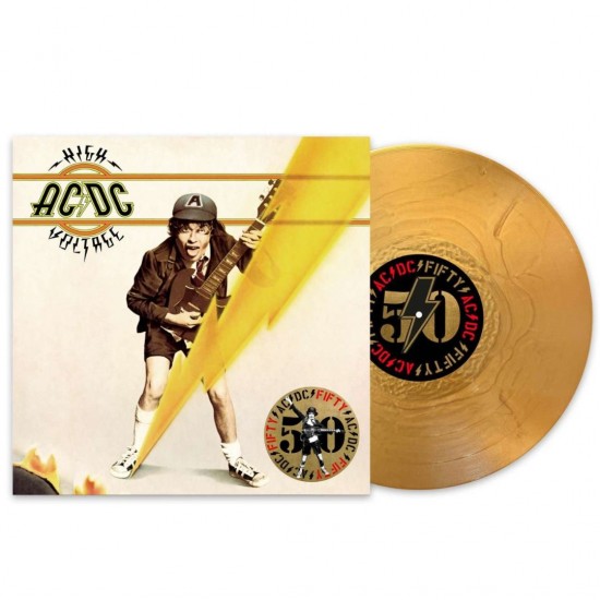 AC/DC ‎"High Voltage" (LP - 180g - 50th Anniversary Limited Edition - Gold Nugget + Artwork Print)