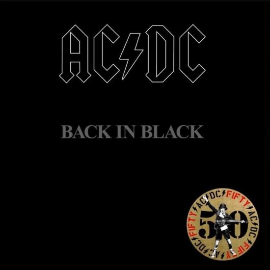 AC/DC ‎"Back in Black" (LP - 180g - 50th Anniversary Limited Edition - Black & White Swirl + Artwork Print)