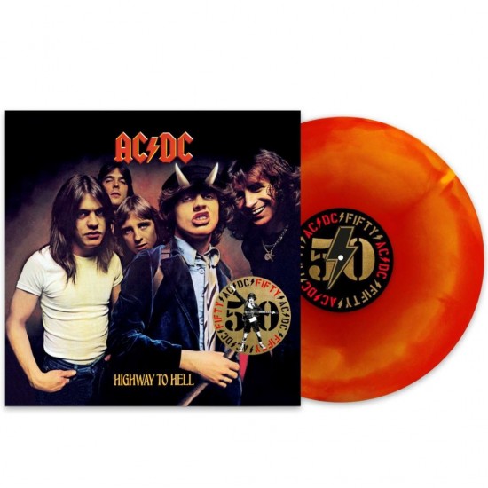 AC/DC ‎"Highway To Hell" (LP - 180g - 50th Anniversary Limited Edition - 'Hellfire' Red/Orange + Artwork Print)