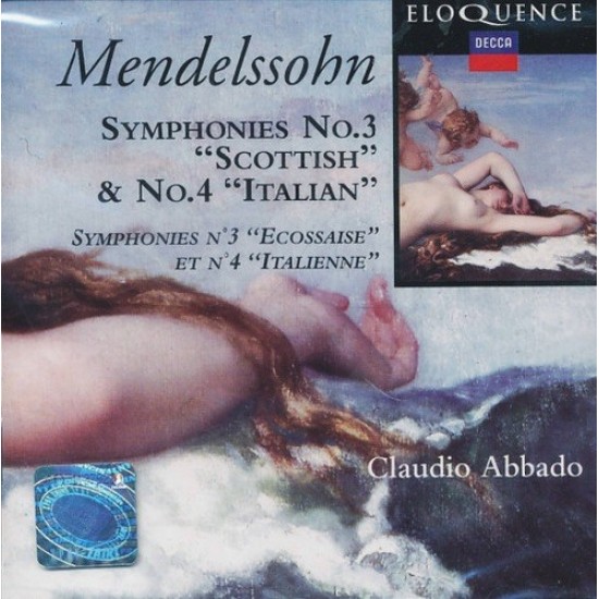 Mendelssohn, Claudio Abbado ''Symphony No.3 Scottish / Symphony No.4 Italia" (CD) 