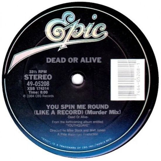 Dead Or Alive ‎"You Spin Me Round (Like A Record) (Murder Mix)" (12")