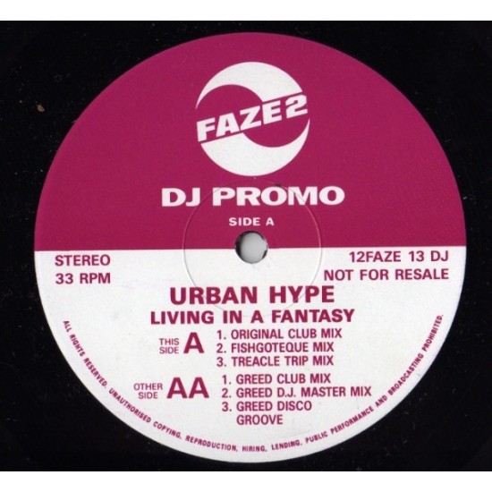Urban Hype - Living In A Fantasy (12" - Promo) Urban Hype - Living In A Fantasy (12" - Promo)