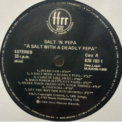 Salt-N-Pepa Featuring Spinderella ‎- A Salt With A Deadly Pepa (LP)