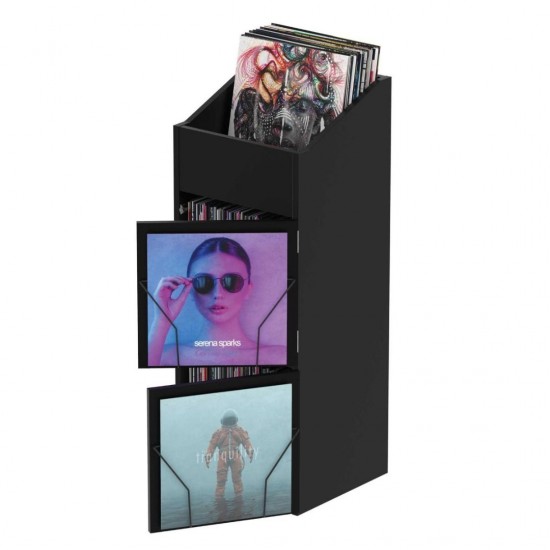 Glorious Record Box Display Door Black