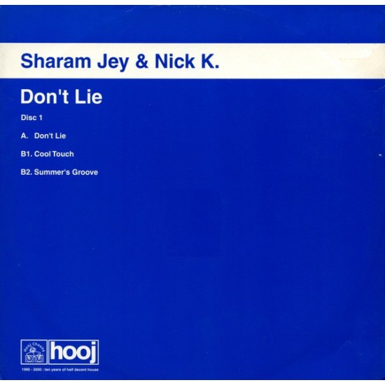 Sharam Jey & Nick K "Don't Lie" (12")