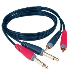 Cable Klotz 2xJACK - 2xRCA Male (1 metro) Cable Klotz 2xJACK - 2xRCA Male (1 metro)