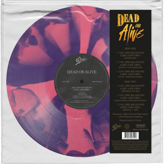 Dead Or Alive ‎- You Spin Me Round (Like A Record) (12" - Limited Edition - Purple And Pink Color-In-Color) 