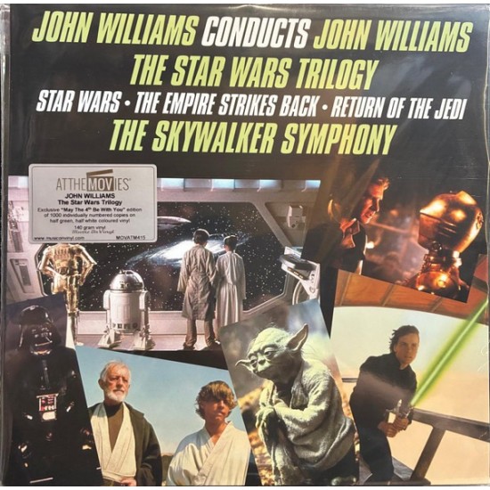 John Williams  -The Star Wars Trilogy (Star Wars • The Empire Strikes Back • Return Of The Jedi) (2xLP - Limited Numbered Edition - Half Green Half White)
