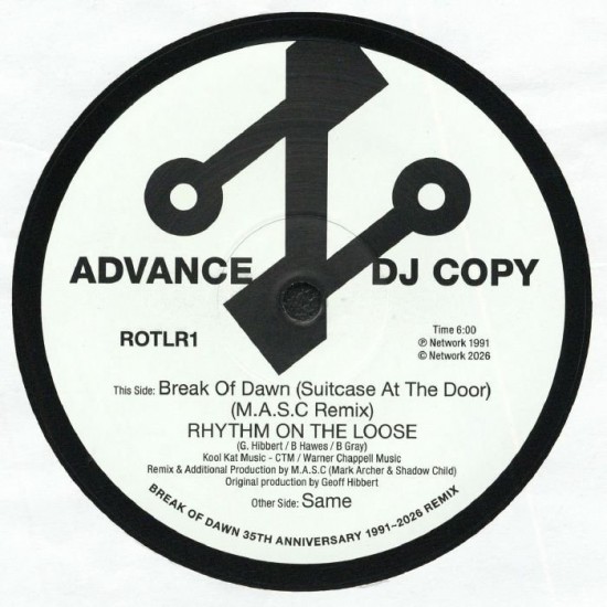 Rhythm On The Loose - Break Of Dawn (Suitcase At The Door) (M.A.S.C. Remix) (12") 