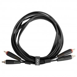 Cable UDG Ultimate (2xRCA - 2xRCA) Negro 3m  Cable UDG Ultimate (2xRCA - 2xRCA) Negro 3m