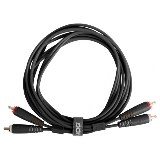 Cable UDG Ultimate (2xRCA - 2xRCA) Negro 1,5m 