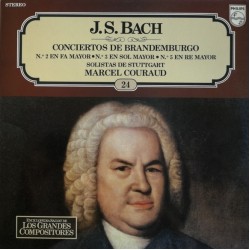 J. S. Bach, Solistas De Stuttgart, Marcel Couraud - Conciertos De Brandemburgo (LP) 