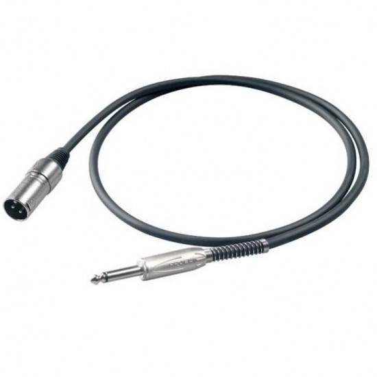 Cable Proel XLR M - Jack Mono (1 metro)