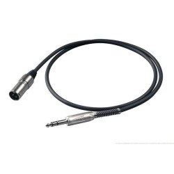 Cable Proel XLR M - Jack Estéreo (1 metro)
