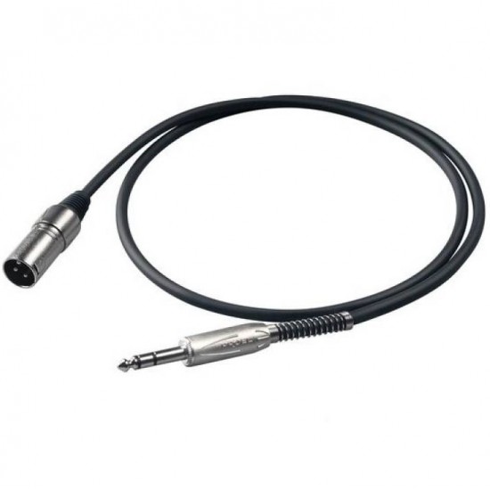 Cable Proel XLR M - Jack Estéreo (3 metros)