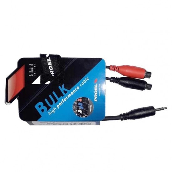 Cable Proel JACK 3.5 (minijack) - 2xRCA Female (0.3 metros)