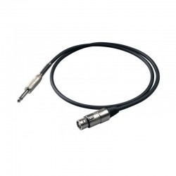Cable Proel XLR F - Jack Mono (10 metros) Cable Proel XLR F - Jack Mono (10 metros)