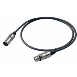 Cable Proel XLR M - XLR F (1 metro) Cable Proel XLR M - XLR F (1 metro)