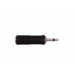 Conector Adaptador ABS jack mono hembra - RCA macho Negro Conector Adaptador ABS jack mono hembra - RCA macho Negro