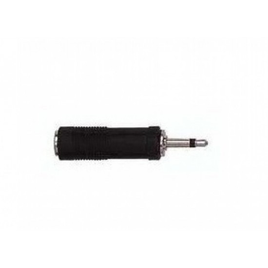 Conector Adaptador ABS jack mono hembra - RCA macho Negro Conector Adaptador ABS jack mono hembra - RCA macho Negro