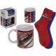 The Beatles - Red and Blue Gift Set (Taza + Calcetines)