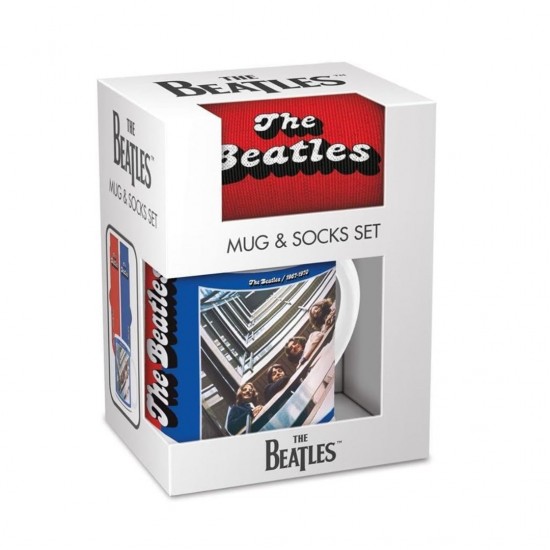 The Beatles - Red and Blue Gift Set (Taza + Calcetines)