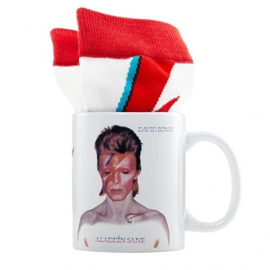 David Bowie - Aladdin Sane Gift Set (Taza + Calcetines)