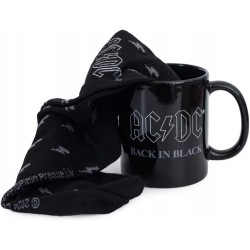 AC/DC - Back In Black Gift Set (Taza + Calcetines)