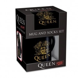 Queen - Logo Gift Set (Taza + Calcetines)