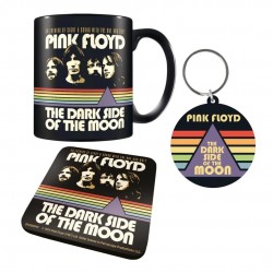 Pink Floyd - Vintage Dark Side Gift Set (Taza + Posavasos + Llavero)