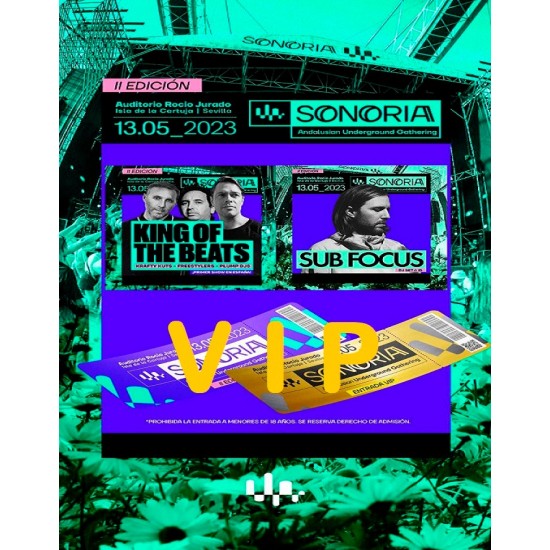 Sonoria 2023 VIP Sonoria 2023 VIP