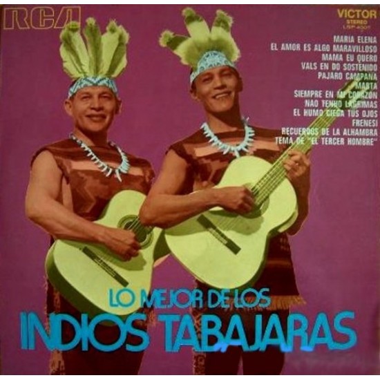 Los Indios Tabajaras ‎- Lo Mejor De Los Indios Tabajaras (LP, Compilation)