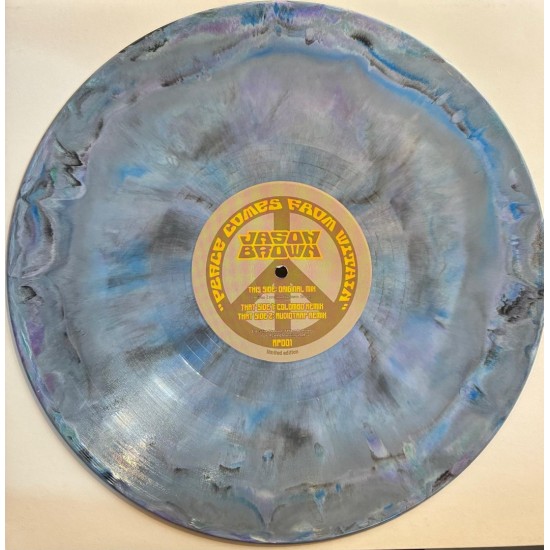 Jason Brown - Peace Comes From Within (12" - Limited Edition - Blue, White & Black Marbled)