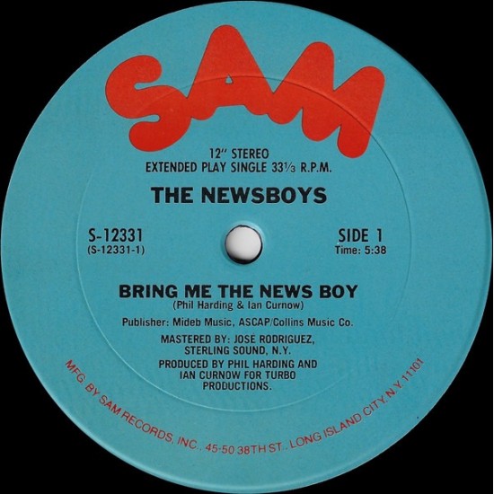 The Newsboys - Bring Me The News Boy (12") The Newsboys - Bring Me The News Boy (12")