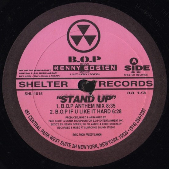 B.O.P. Presents Kenny Bobien "Stand Up" (12")