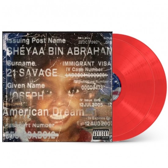 21 Savage ‎"American Dream" (2xLP - Translucent Red)