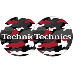 Slipmat - Technics Army Black-Red (pareja)