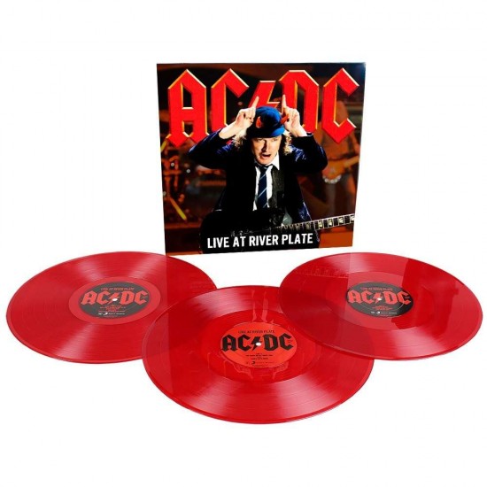 AC/DC "Live At River Plate" (3xLP - Vinilos Color Rojo Transparente) 