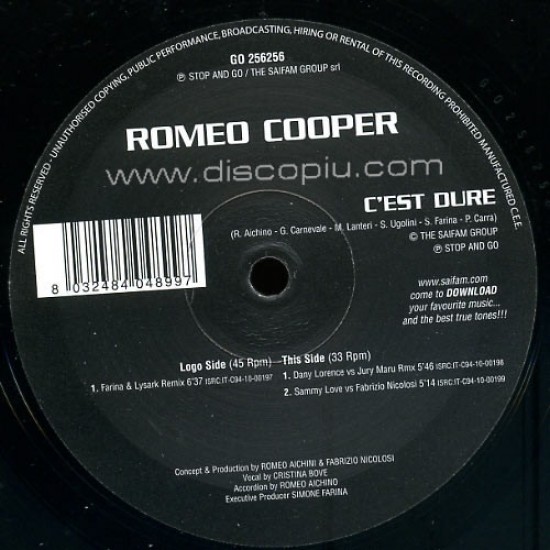 Romeo Cooper "C'est Dure" (12")