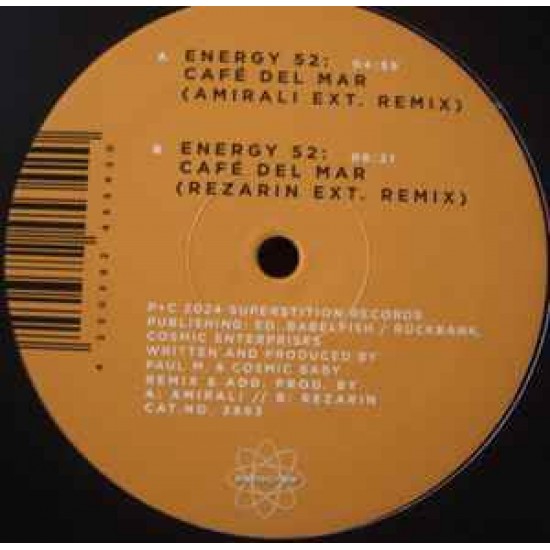 Energy 52 - Café Del Mar (Amirali & REZarin Remixes) (10") Energy 52 - Café Del Mar (Amirali & REZarin Remixes) (10")